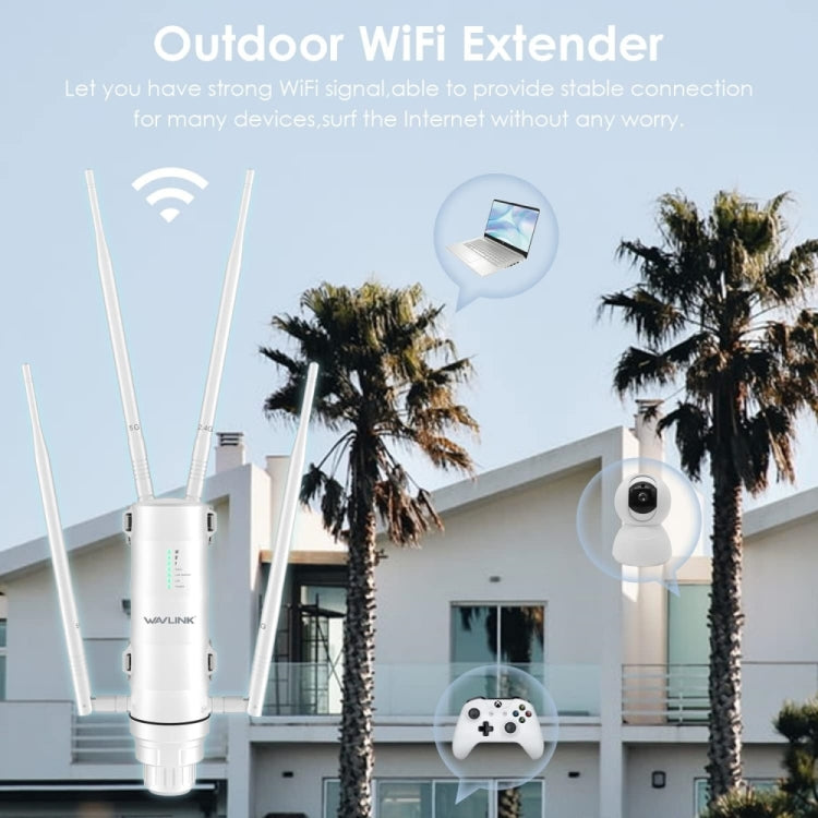 WAVLINK WN572HP3 AC1200 Dual Band Weatherproof Wireless Router Outdoor WiFi Extender, Plug:EU Plug - Wireless Routers by WAVLINK | Online Shopping UK | buy2fix