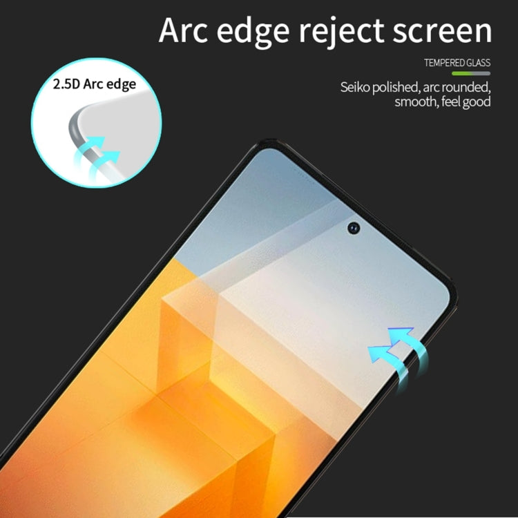 For vivo iQOO Z8 / Z7 PINWUYO 9H 2.5D Full Screen Tempered Glass Film(Black) - vivo Tempered Glass by PINWUYO | Online Shopping UK | buy2fix