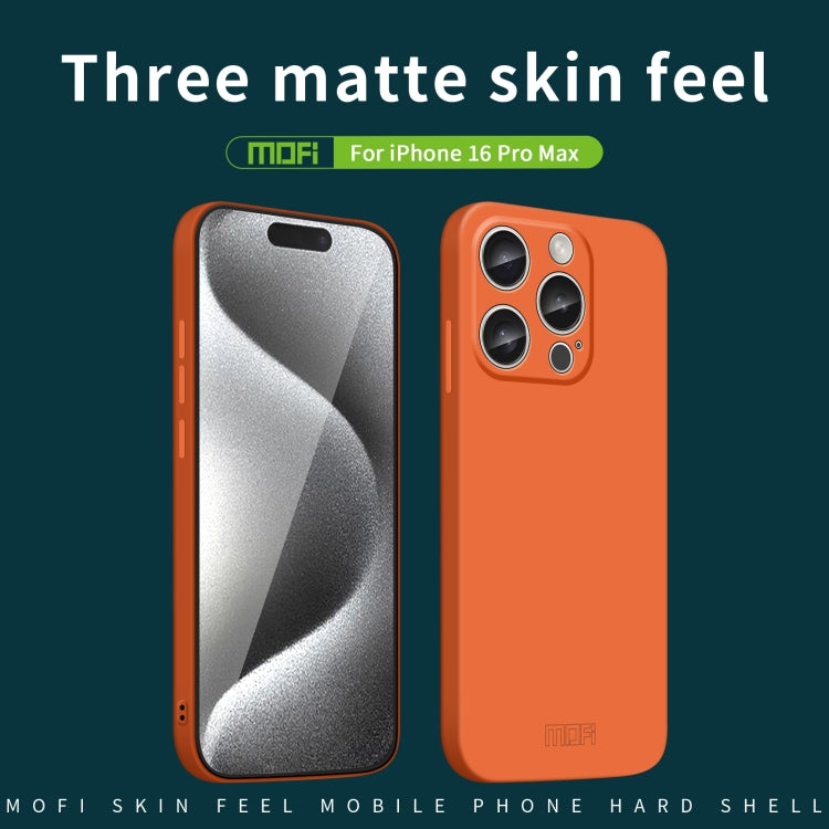 For iPhone 16 Pro Max MOFI Qin Series Skin Feel All-inclusive PC Phone Case(Green) - iPhone 16 Pro Max Cases by MOFI | Online Shopping UK | buy2fix