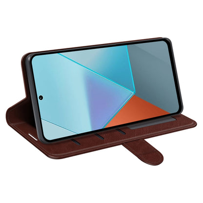 For Xiaomi Redmi Note 13 Pro R64 Texture Horizontal Flip Leather Phone Case(Brown) - Note 13 Pro Cases by buy2fix | Online Shopping UK | buy2fix