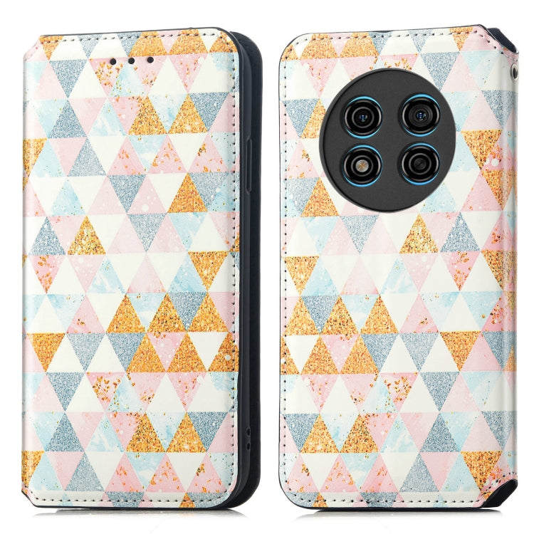 For Ulefone Note 15 CaseNeo Colorful Magnetic Leather Phone Case(Rhombus) - Ulefone Cases by buy2fix | Online Shopping UK | buy2fix