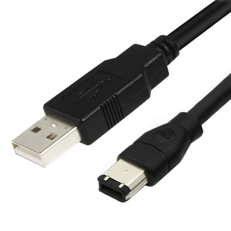 JUNSUNMAY Firewire IEEE 1394 6 Pin Male to USB 2.0 Male Adaptor Convertor Cable Cord, Length:3m - USB Cable by JUNSUNMAY | Online Shopping UK | buy2fix