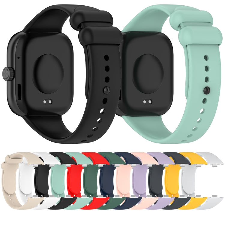 For Redmi Watch 4 Solid Color Liquid Silicone Watch Band(Dark Green) - Watch Bands by buy2fix | Online Shopping UK | buy2fix