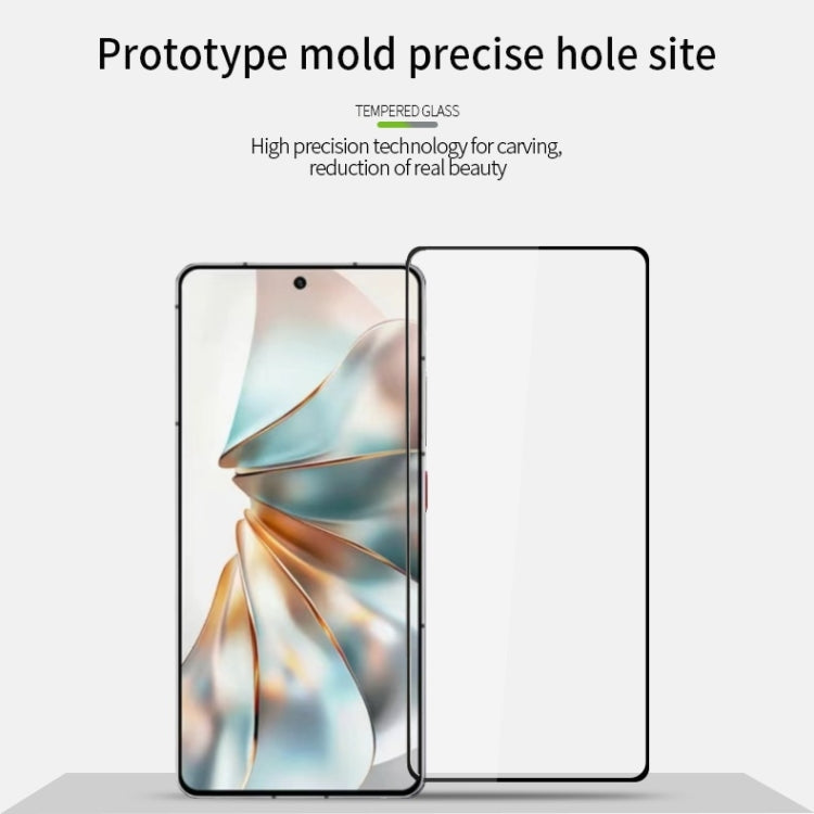 For ZTE nubia Z60S Pro PINWUYO 9H 2.5D Full Screen Tempered Glass Film(Black) - ZTE Tempered Glass by PINWUYO | Online Shopping UK | buy2fix