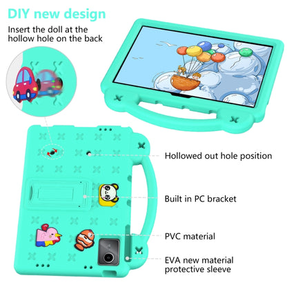 For Lenovo Tab M11 / Xiaoxin Pad 2024 Handle Kickstand Children EVA Shockproof Tablet Case(Mint Green) - Lenovo by buy2fix | Online Shopping UK | buy2fix