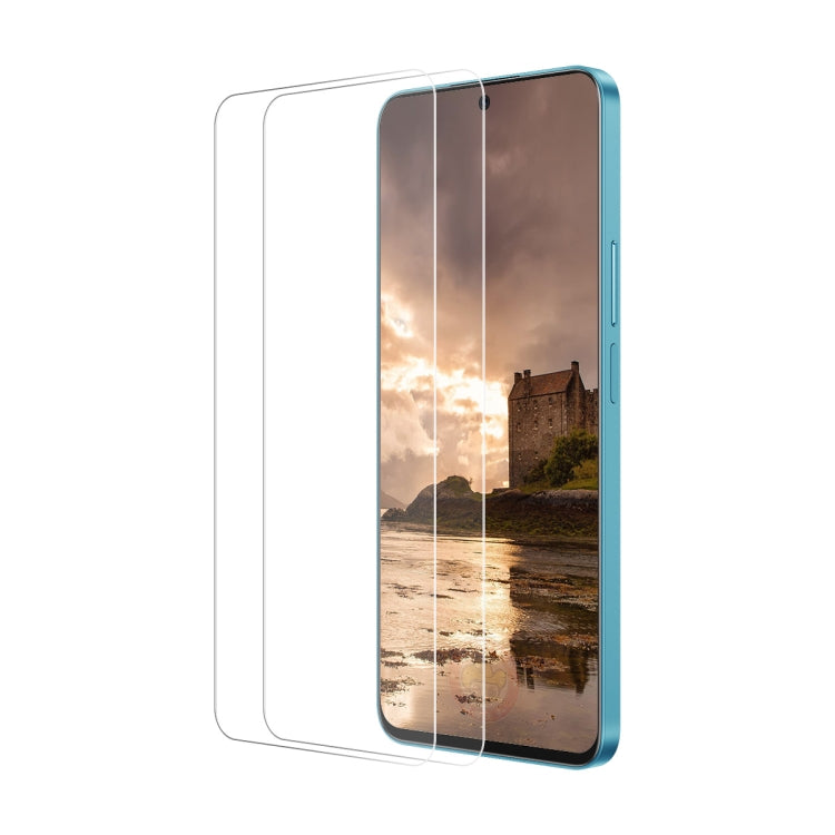 For OPPO A2 2pcs ENKAY 9H Big Arc Edge High Aluminum-silicon Tempered Glass Film - OPPO Tempered Glass by ENKAY | Online Shopping UK | buy2fix