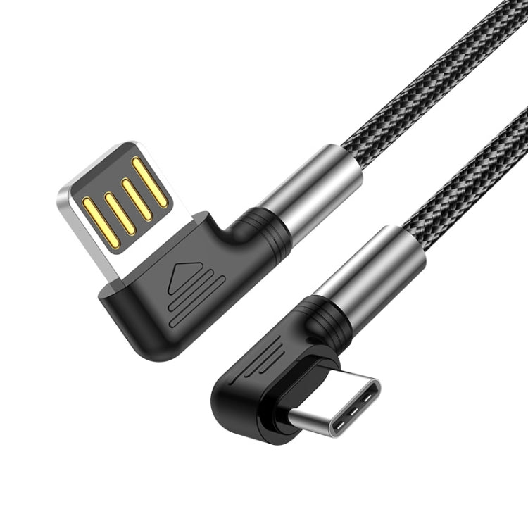 ENKAY 3A Elbow Reversible USB to Elbow Type-C Fast Charging Data Cable, Length:2m - USB-C & Type-C Cable by ENKAY | Online Shopping UK | buy2fix