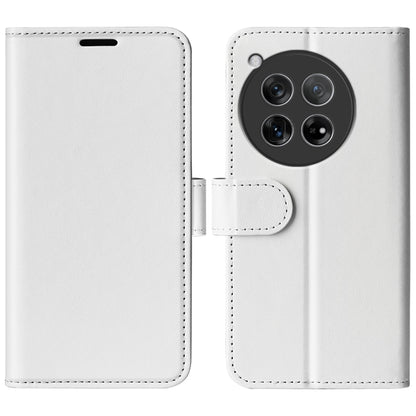 For OnePlus 12 R64 Texture Horizontal Flip Leather Phone Case(White) - OnePlus Cases by buy2fix | Online Shopping UK | buy2fix