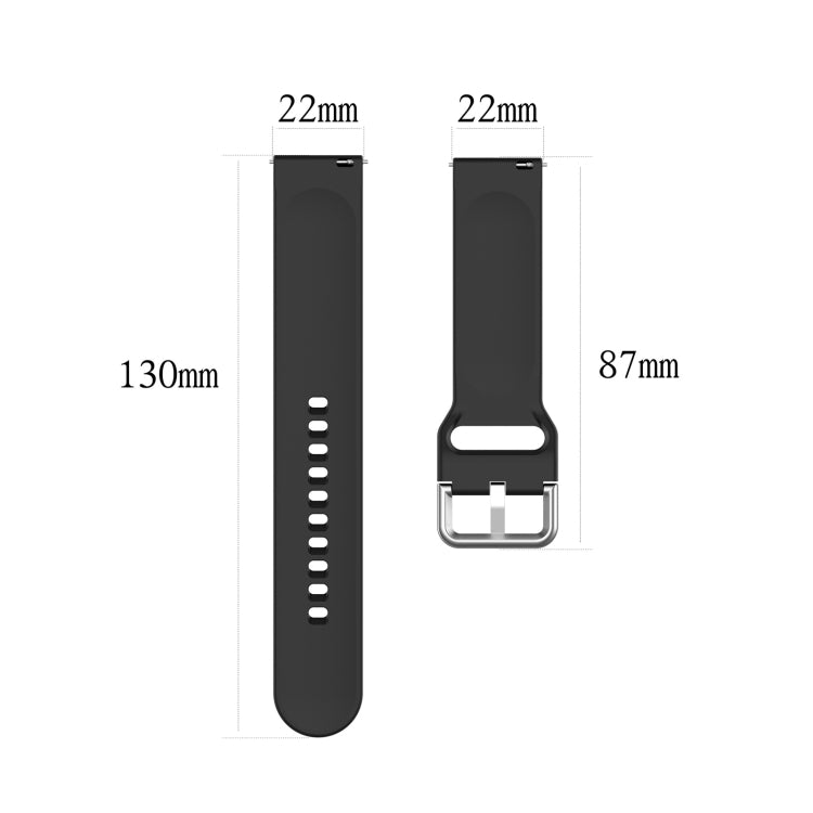 For Xiaomi Watch 2 Solid Color Metal Silver Buckle Silicone Watch Band, Size: L(Sky Blue) - Watch Bands by buy2fix | Online Shopping UK | buy2fix