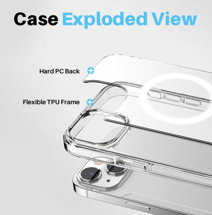 For iPhone 14 Plus NORTHJO 5 in 1 Magsafe Clear Phone Case with 2pcs Screen Film + 2pcs Rear Lens Film - iPhone 14 Plus Cases by NORTHJO | Online Shopping UK | buy2fix