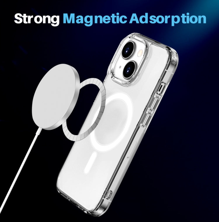 For iPhone 14 Plus NORTHJO 3 in 1 Magsafe Clear Phone Case with Screen Film + Rear Lens Film - iPhone 14 Plus Cases by NORTHJO | Online Shopping UK | buy2fix