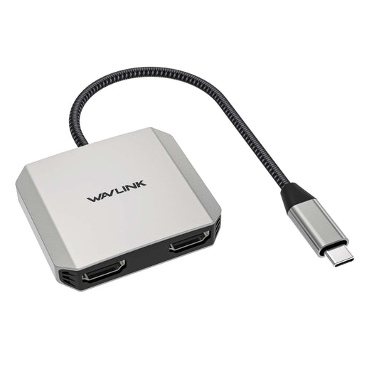 WAVLINK WL-UHP510Pro 4K/60Hz Video Converter USB-C Male to Dual HDMI Female Adapter - Converter by WAVLINK | Online Shopping UK | buy2fix