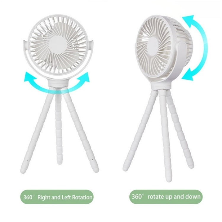 WX1020 Portable Handheld Summer Fan Flexible Octopus Tripod Baby Stroller Desktop Fan(Green) - Electric Fans by buy2fix | Online Shopping UK | buy2fix