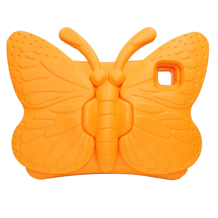 For iPad Air 11 2024 Butterfly Bracket Kids EVA Shockproof Tablet Case(Orange) - iPad Air 11 2024 Cases by buy2fix | Online Shopping UK | buy2fix