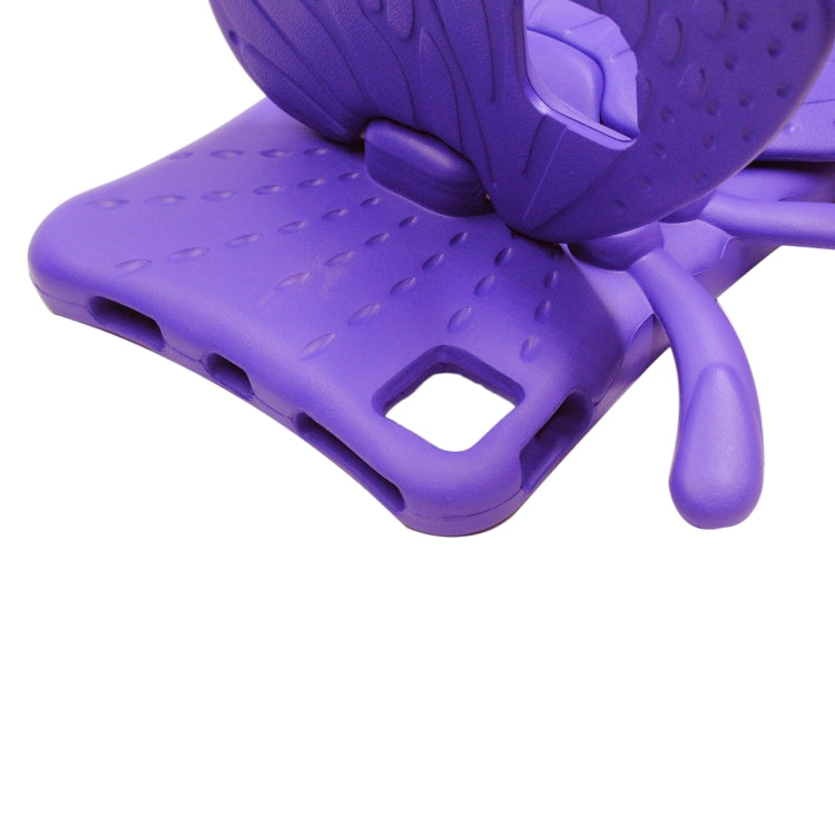 For iPad Air 11 2024 Butterfly Bracket Kids EVA Shockproof Tablet Case(Purple) - iPad Air 11 2024 Cases by buy2fix | Online Shopping UK | buy2fix