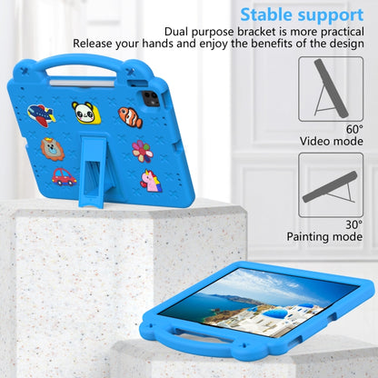 For iPad Air 13 2024 Handle Kickstand Children EVA Shockproof Tablet Case(Sky Blue) - iPad Air 13 2024 Cases by buy2fix | Online Shopping UK | buy2fix