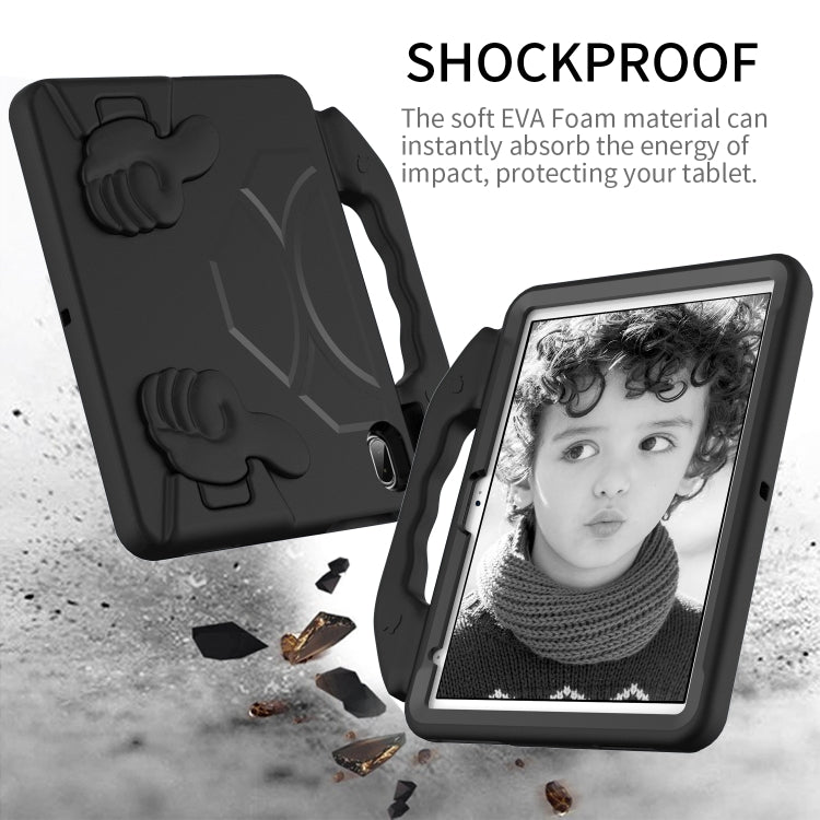 For iPad Air 11 2025 / 2024 Children EVA Shockproof Tablet Case with Thumb Bracket(Black) - iPad Air 11 2025 / 2024 Cases by buy2fix | Online Shopping UK | buy2fix