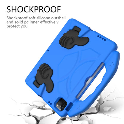 For iPad Pro 11 2024 Children EVA Shockproof Tablet Case with Thumb Bracket(Blue) - iPad Pro 11 2024 Cases by buy2fix | Online Shopping UK | buy2fix