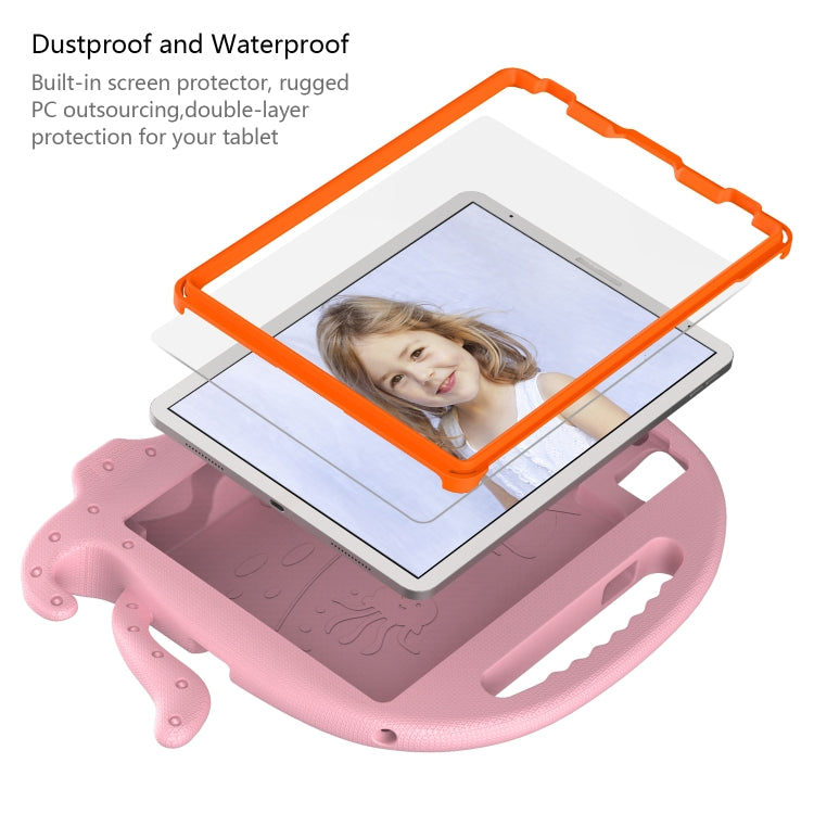 For iPad Air 11 2024 Octopus Style EVA Hybrid PC Shockproof Tablet Case with Strap(Pink) - iPad Air 11 2024 Cases by buy2fix | Online Shopping UK | buy2fix