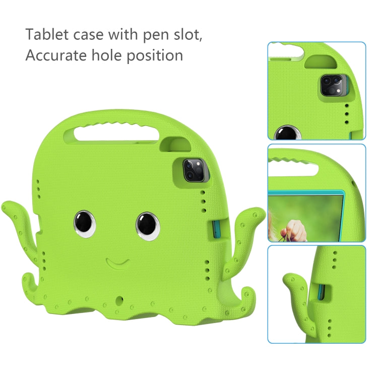 For iPad Air 11 2024 Octopus Style EVA Hybrid PC Shockproof Tablet Case with Strap(Grass Green) - iPad Air 11 2024 Cases by buy2fix | Online Shopping UK | buy2fix