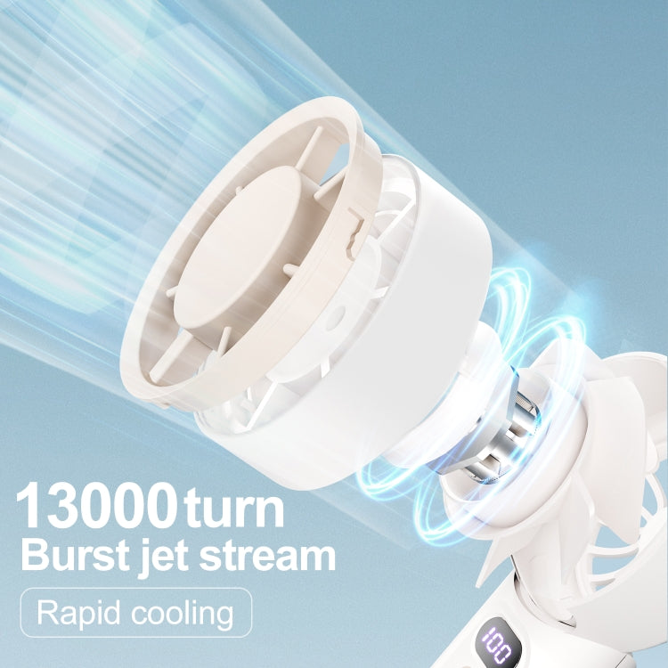 FC1 100 Wind Speed Levels Summer Cooler Desktop Fan Turbine Handheld Fan(White) - Electric Fans by buy2fix | Online Shopping UK | buy2fix