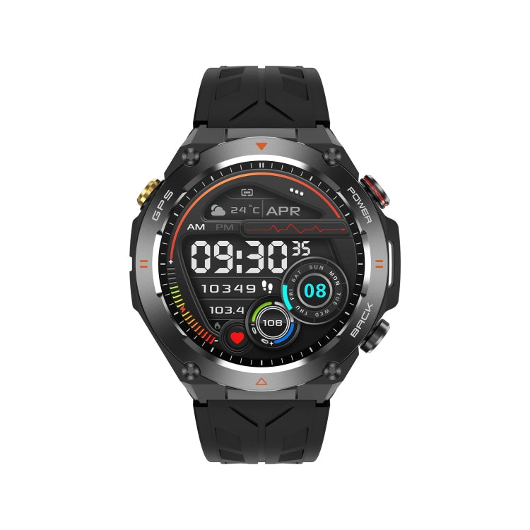 KC82 1.45 inch Color Screen Smart Watch, Support Bluetooth Call / Health Monitoring(Black) - Smart Watches by buy2fix | Online Shopping UK | buy2fix