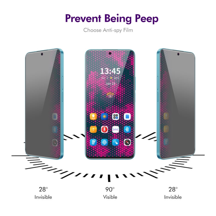 For Tecno Spark 20 Pro 5pcs ENKAY Hat-Prince 28 Degree Anti-peeping Privacy Tempered Glass Film - Others by ENKAY | Online Shopping UK | buy2fix