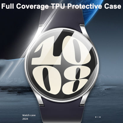 For Samsung Galaxy Watch Ultra 47mm Hollow Out TPU Electroplated Watch Protective Case(Transparent) - Watch Cases by buy2fix | Online Shopping UK | buy2fix