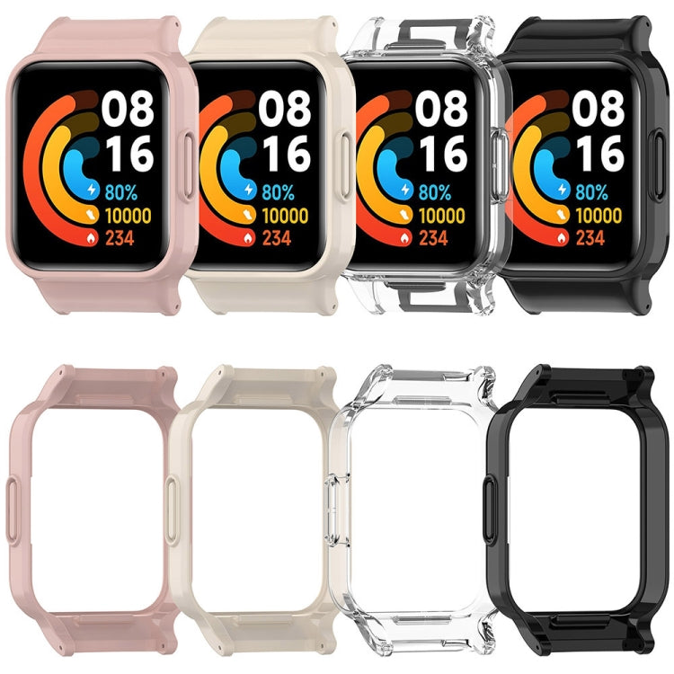 For Redmi Watch 2 Half Pack PC Watch Protective Case(Transparent) - Watch Cases by buy2fix | Online Shopping UK | buy2fix