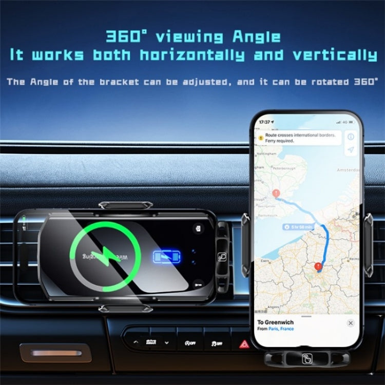 SD11 Car Mount Air Vent Phone Holder 15W Fast Charging Car Wireless Charger - Wireless Charging Pads by buy2fix | Online Shopping UK | buy2fix