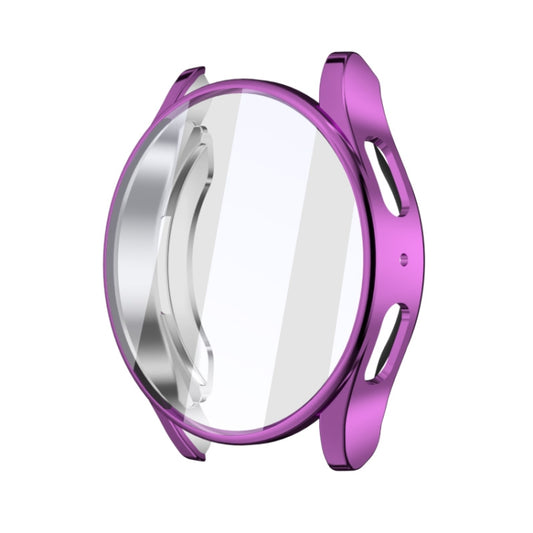 For Samsun Galaxy Watch 7 40mm Full Coverage TPU Electroplated Watch Protective Case(Purple) - Watch Cases by buy2fix | Online Shopping UK | buy2fix