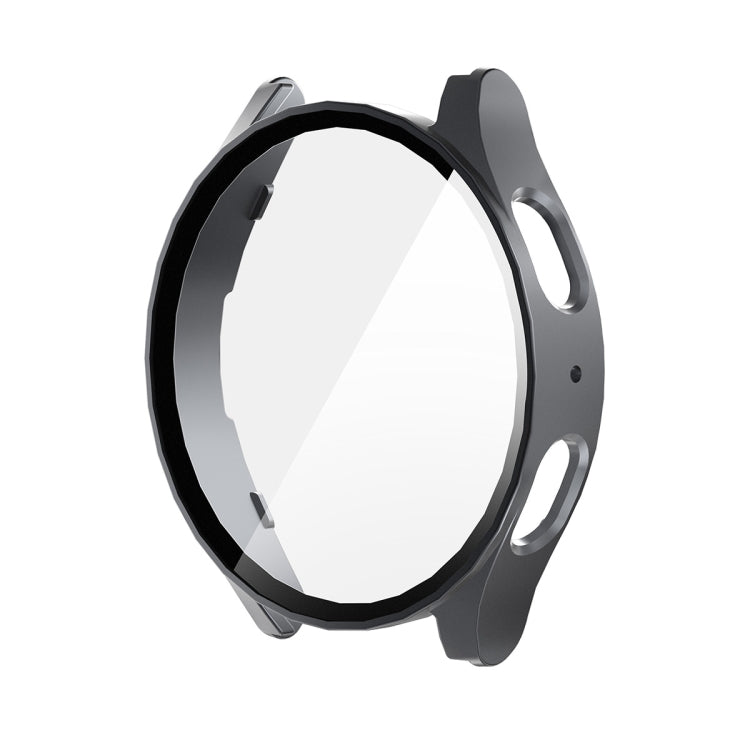 For Samsung Galaxy Watch7 44mm ENKAY Hat-Prince Full Coverage PC + Tempered Glass Film Integrated Watch Case(Gun Metal) - Watch Cases by ENKAY | Online Shopping UK | buy2fix