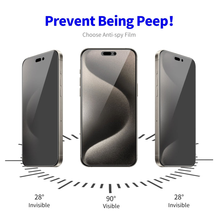 For iPhone 16 Pro ENKAY Hat-Prince 28 Degree Anti-peeping Privacy Tempered Glass Film - iPhone 16 Pro Tempered Glass by ENKAY | Online Shopping UK | buy2fix