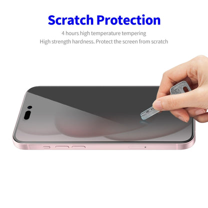 For iPhone 16 Plus 5pcs ENKAY Hat-Prince 28 Degree Anti-peeping Privacy Tempered Glass Film - iPhone 16 Plus Tempered Glass by ENKAY | Online Shopping UK | buy2fix