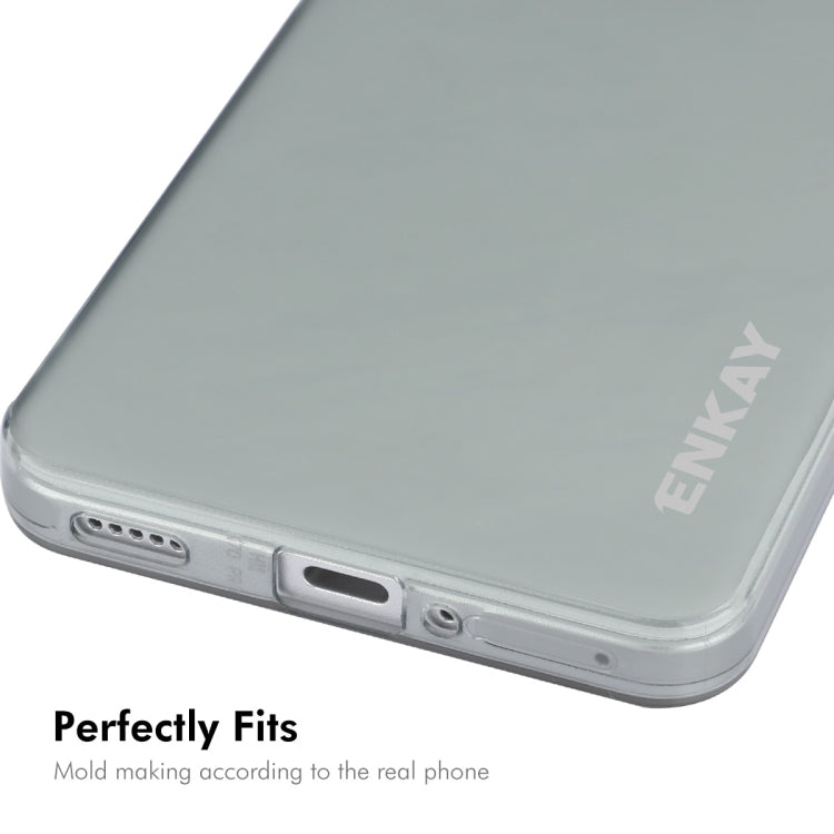 For Redmi K70 Ultra ENKAY Hat-Prince Translucent Matte TPU Soft Phone Case + 9H Big Arc Edge Film(Grey) - Xiaomi Cases by ENKAY | Online Shopping UK | buy2fix