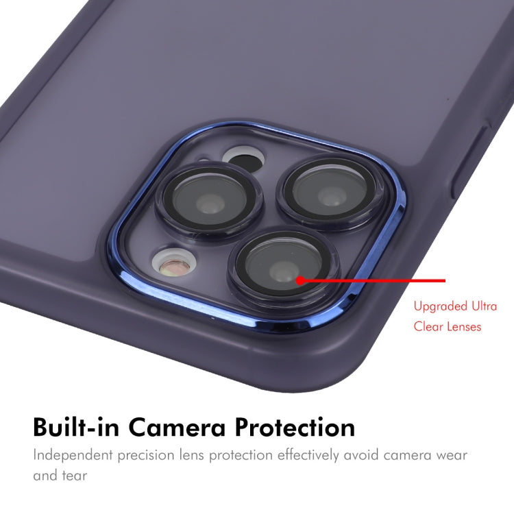 For iPhone 16 Pro ENKAY Hat-Prince Translucent Matte TPU Phone Case with Lens Film + 9H Big Arc Edge Film(White) - iPhone 16 Pro Cases by ENKAY | Online Shopping UK | buy2fix