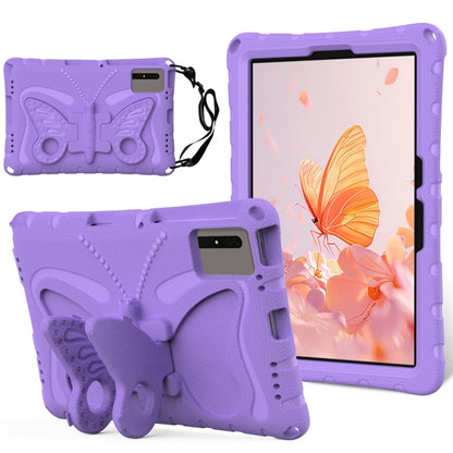 For Lenovo Tab M11 / Xiaoxin Pad 11 2024 Butterfly Bracket EVA Shockproof Tablet Case(Light Purple) - Lenovo by buy2fix | Online Shopping UK | buy2fix