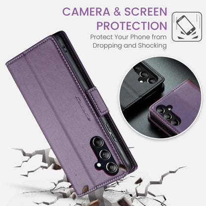 For Samsung Galaxy A16 5G CaseMe 023 Butterfly Buckle Litchi Texture RFID Anti-theft Leather Phone Case(Purple) - Galaxy Phone Cases by CaseMe | Online Shopping UK | buy2fix