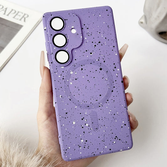 For Samsung Galaxy S25 5G Starry Sky TPU Shockproof MagSafe Phone Case(Purple) - Galaxy S25 5G Cases by buy2fix | Online Shopping UK | buy2fix