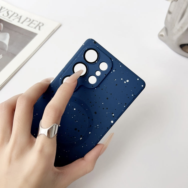 For Samsung Galaxy S25+ 5G Starry Sky TPU Shockproof MagSafe Phone Case(Dark Blue) - Galaxy S25+ 5G Cases by buy2fix | Online Shopping UK | buy2fix