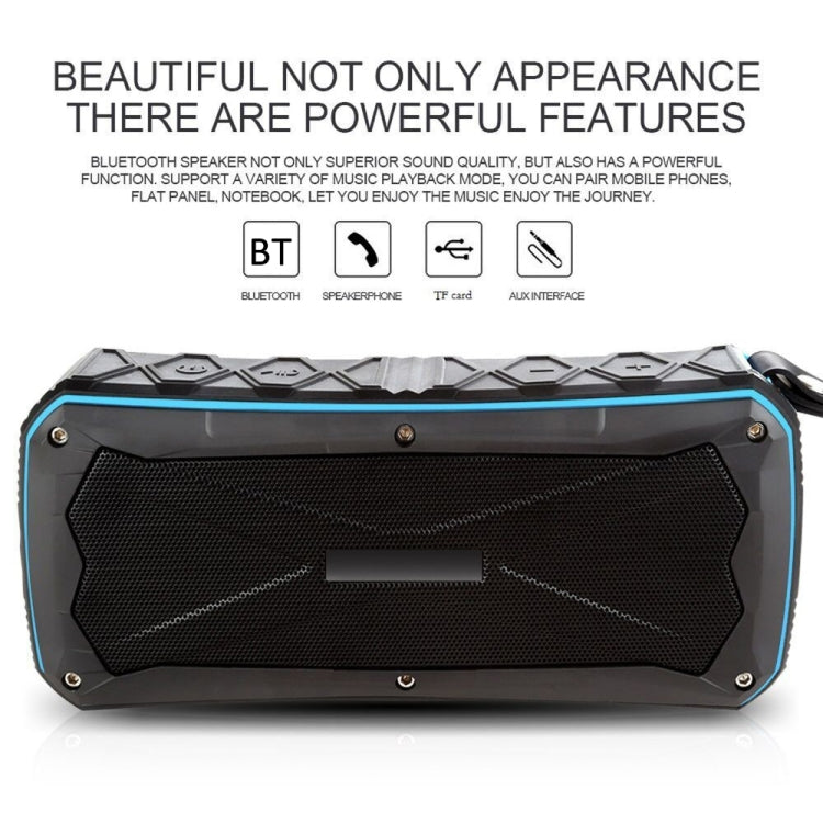 Portable Bluetooth Speaker Super Bass Stereo Wireless Speakers Support IP66 Waterproof Emergency Charging Handsfree TF - Waterproof Speaker by buy2fix | Online Shopping UK | buy2fix