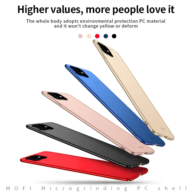 For iPhone 11 MOFI Frosted PC Ultra-thin Hard Case (Rose gold) - iPhone 11 Cases by MOFI | Online Shopping UK | buy2fix