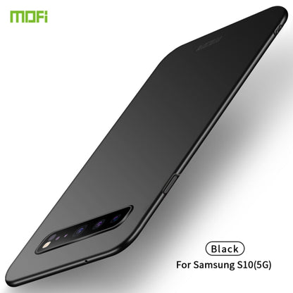 For Galaxy S10 5G MOFI Frosted PC Ultra-thin Hard Case(Black) - Galaxy Phone Cases by MOFI | Online Shopping UK | buy2fix