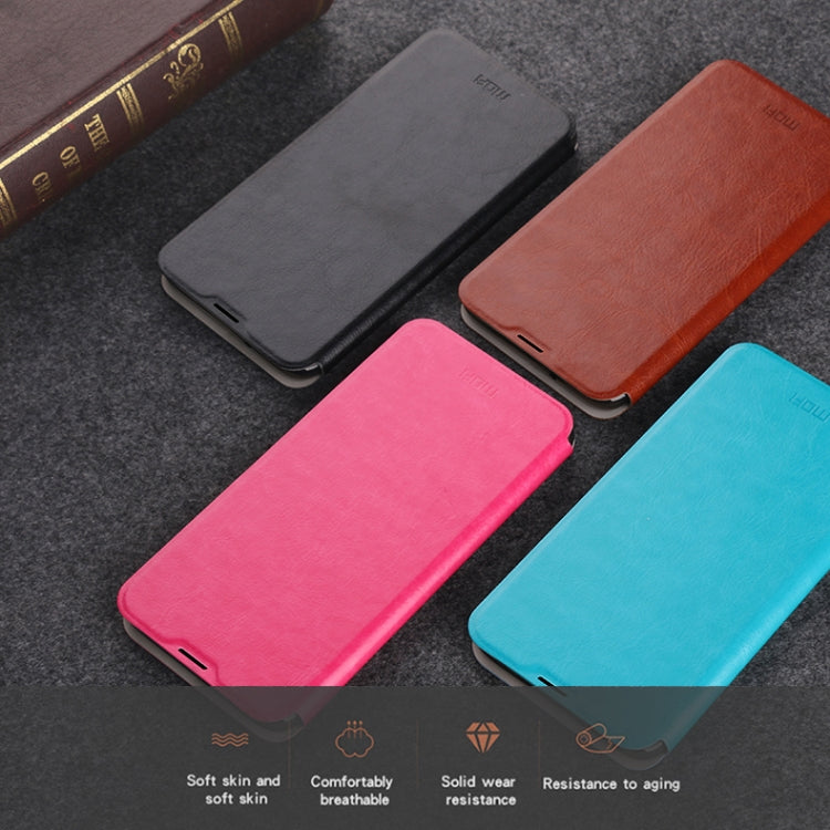 For Xiaomi  Mi 9 Pro MOFI Rui Series Classical Leather Flip Leather Case With Bracket Embedded Steel Plate All-inclusive(Black) - Xiaomi Cases by MOFI | Online Shopping UK | buy2fix