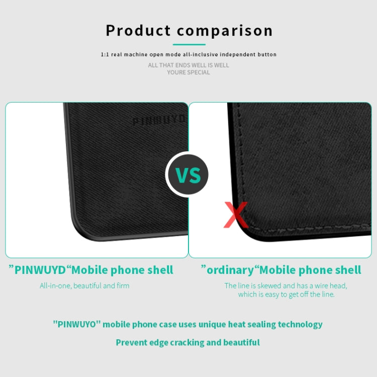 For Huawei Nova 6 PINWUYO Zun Series PC + TPU + Skin Waterproof And Anti-fall All-inclusive Protective Shell(Grey) - Huawei Cases by PINWUYO | Online Shopping UK | buy2fix
