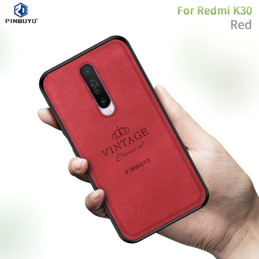 For Xiaomi Redmi K30 PINWUYO Zun Series PC + TPU + Skin Waterproof And Anti-fall All-inclusive Protective Shell(Red) - Xiaomi Cases by PINWUYO | Online Shopping UK | buy2fix