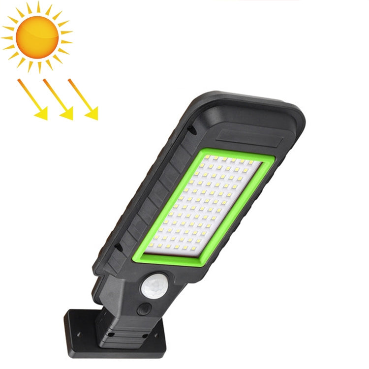 72 LED Solar Lamp Body Induction Wall Lamp LED Outdoor Waterproof Lighting Street Lamp(Green Edge) - Solar Lights by buy2fix | Online Shopping UK | buy2fix