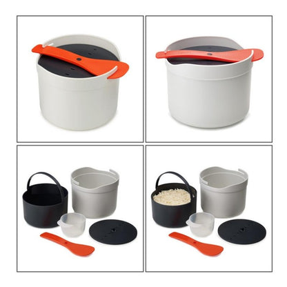 Kitchenware Microwave Oven Utensils Rrice Cooker Heating Steamer Pot Steamed Rice Box(Bright Orange) - Cooking Tools by buy2fix | Online Shopping UK | buy2fix