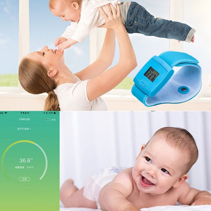 Smart Body Temperature Bracelet Bluetooth Thermometer Child Baby Thermometer(Blue) - Digital Thermometer by buy2fix | Online Shopping UK | buy2fix