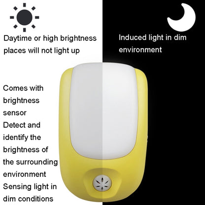 A72 Intelligent LED Sensor Night Light, Plug:EU Plug(Green) - Sensor LED Lights by buy2fix | Online Shopping UK | buy2fix